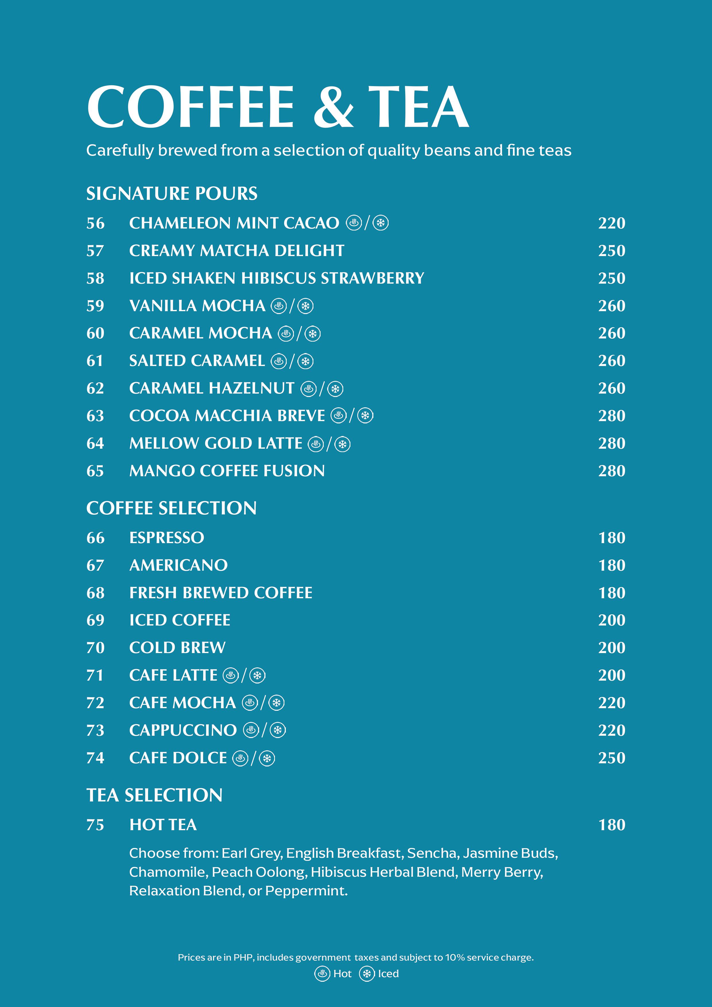 chameleon menu
